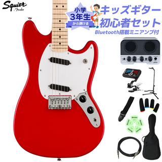 Squier by Fender SONIC MUSTANG Torino Red 小学生 3年生から弾ける！キッズギター初心者セット