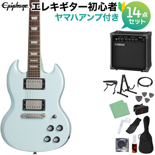 EpiphonePower Players SG IBL エレキギター初心者14点セット【ヤマハアンプ付き】 7/8サイズミニギター