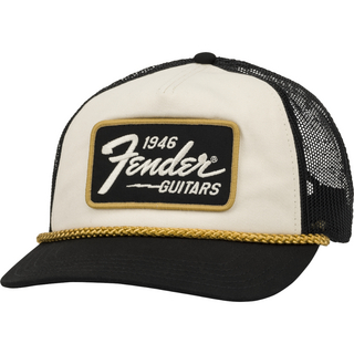 Fenderフェンダー 1946 Gold Braid Hat Cream/Black メッシュキャップ