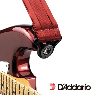 Planet Waves by D'Addario Auto Lock Guitar Strap -Blood Red- │ ギターストラップ