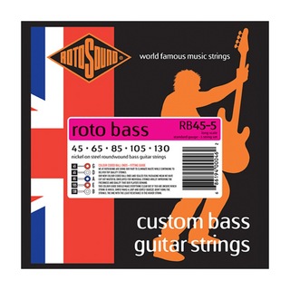 ROTOSOUND RB45-5 Roto Bass Standard 5-Strings Set 45-130 LONG SCALE 5弦エレキベース弦×2セット