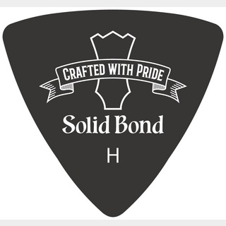 Solid Bond Triangle Pick 2 White Medium PR2-WHM