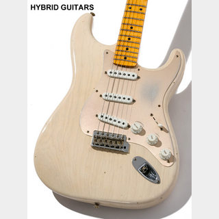 Fender Custom Shop 2019 Event Limited Edition 1955 Dual-Mag Stratocaster Heavy & Journeyman Relic Aged White Blonde 201