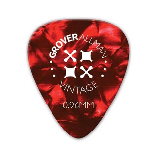 Grover AllmanVintage Celluloid Pro Picks 0.96mm [Red] ｘ10枚セット