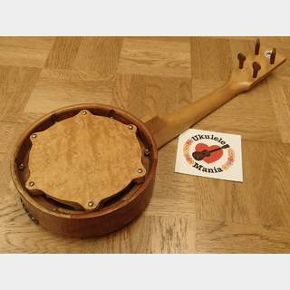 Keech1920's Vintage Curly Maple Banjo Ukulele by Inventor Alvin Keech #1514