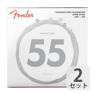 Fenderフェンダー Bass Strings Stainless Steel Flatwound 9050M 55-105 エレキベース弦×2セット