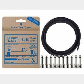 Free The Tone SL-5L-NI-10K Solderless Cable Kit パッチケーブルキット フリーザトーン【渋谷店】