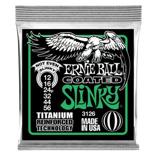 ERNIE BALL Not Even Slinky Titanium RPS Coated  Electric Guitar Strings #3126