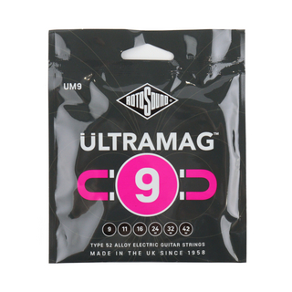 ROTOSOUND UM9 Ultramag Super Light TYPE 52 ALLOY 9-42 エレキギター弦×6セット