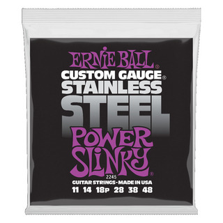 ERNIE BALL アーニーボール 2245 Power Slinky Stainless Steel Wound 11-48 Gauge エレキギター弦