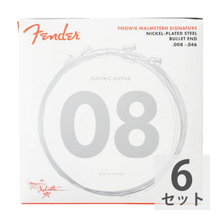 Fender フェンダー Yngwie Malmsteen Signature Electric Guitar Strings ballet 8-46 エレキギター弦×6セット