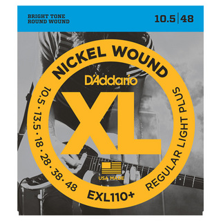 D'Addario EXL110+ 10.5-48 レギュラーライトプラスエレキギター弦