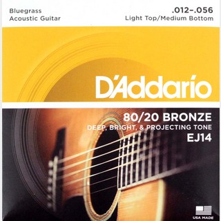 D'Addario ダダリオ EJ14 Bronze Bluegrass L.Top/M.Bottom アコースティックギター弦