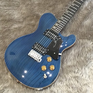 RYOGA CICADA-T2E /色Translucent Indigo Blue/エレキギター/セミホロウボディ【実物写真】