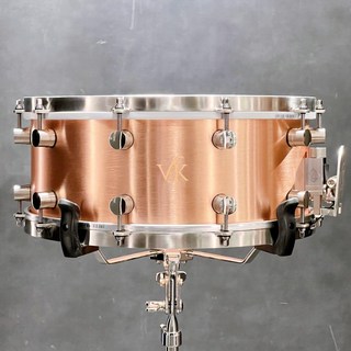 VK DRUMSCopper 2.0mm 14×6 Snare Drum [Made in England]