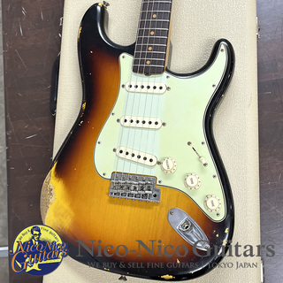 Fender Custom Shop2019 Limited 1963 Stratocaster Heavy Relic (Aged 3-Color Sunburst)