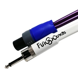 FunSoundsHQC-010 1m フォーンプラグ-スピコン 楽器用 スピーカーケーブル