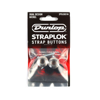 Jim Dunlopジムダンロップ Straplok Dual Design Strap Button Sets 2PSLS031N ニッケル ギターパーツ ストラップピン