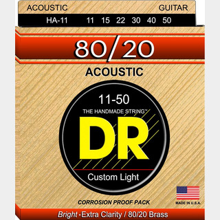 DR HI-BEAM HA-11 Custom Light 011-050 アコースティックギター ブロンズ弦 【ディーアール ハイビーム】