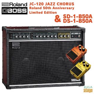 Roland JC-120 JAZZ CHORUS Roland 50th Anniversary Limited Edition,DS-1-B50A,SD-1-B50A