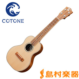 COTONECC106C NAT コンサートウクレレ オール単板 スプルース/ハワイアンコア 日本製