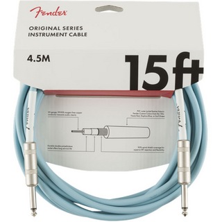 Fenderフェンダー Original Series Instrument Cable SS 15' Daphne Blue ギターケーブル