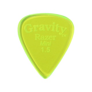 Gravity Guitar PicksRazer -Mini- GRAM15P 1.5mm Fluorescent Green ピック