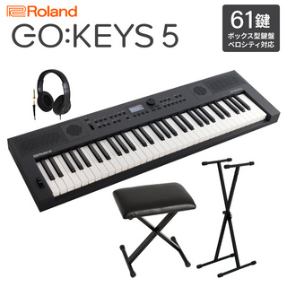 RolandGO:KEYS5 GT ポータブルキーボード 61鍵盤 ヘッドホン・Xスタンド・ Xイスセット