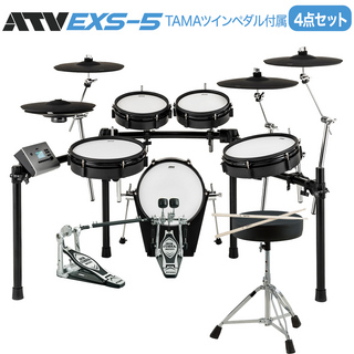 ATV EXS-5 TAMAツインペダル付属4点セット 電子ドラム 【WEBSHOP限定】