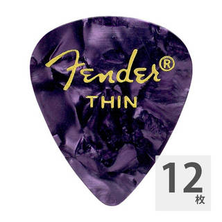 Fenderフェンダー 351 Shape Purple Moto Thin ギターピック 12枚入り