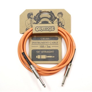 ORANGE CRUSH Instrument Cable 10ft 3m 1/4" Straight CA034 ギターケーブル