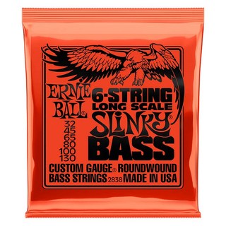 ERNIE BALLRound Wound Bass Strings/ 2838 SLiNKY LONG SCALE 6-STRING