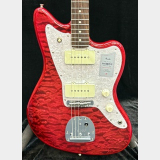 Fender2024 Collection Made in Japan Hybrid II Jazzmaster -Quilt Red Beryl-【JD23029554】【3.59kg】