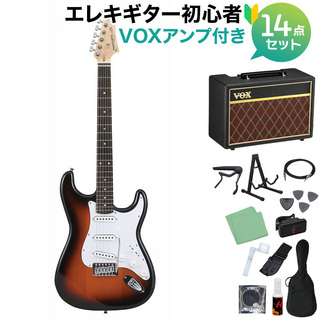 Photogenic ST-180 SB エレキギター 初心者14点セット【VOXアンプ付き】 ストラトタイプ