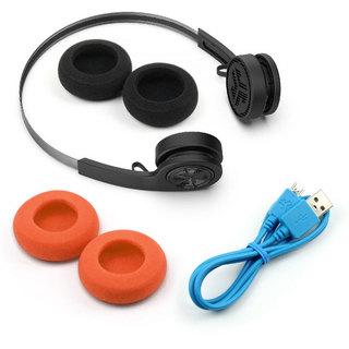 JLAB AUDIORewind Wireless Retro Headphones (ブラック) ワイヤレスヘッドホン