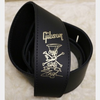 Gibson Slash Premium Leather Guitar Strap ~Black~【スラッシュ】【ガンズ】【AS-SLSH-GLD】