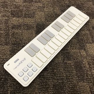 KORG nanoKEY2 WH (ホワイト) MIDIキーボード スリムライン USB 25鍵盤【B級特価品】