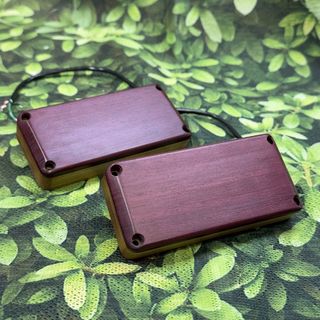 bartolini 5-String Soapbar Dual Coil P25C SET, Ash&Purple Heart Wood Custom Pickup Cover Ver. 【USED】