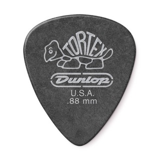 Jim Dunlop488 Tortex Pitch Black Standard 0.88mm ギターピック×12枚