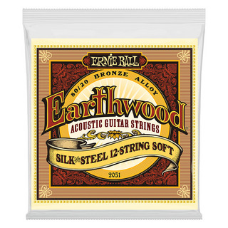 ERNIE BALL2051 Earthwood Silk ＆ Steel Soft 12-String 80/20 Bronze 9-46 Gauge アコースティックギター弦