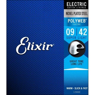 Elixir #12000 エレキギター弦 POLYWEB Super Light