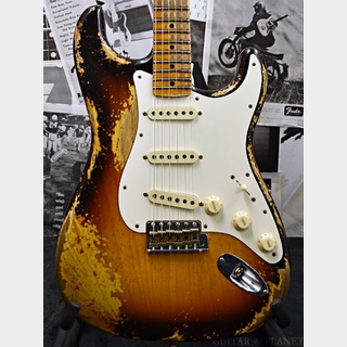 Fender Custom Shop LIMITED EDITION Red Hot Stratocaster Super Heavy Relic -Faded Chocolate 3 Color Sunburst-