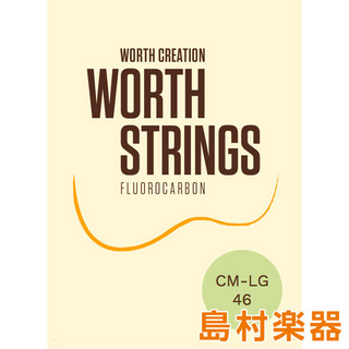 Worth CM-LG Clear ウクレレ弦 クリアフロロカーボン Medium Low-G セット
