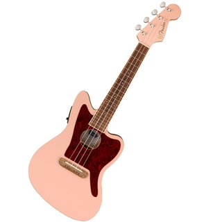 Fender Fullerton Jazzmaster Uke Walnut Fingerboard Tortoiseshell Pickguard Shell Pink ウクレレ【横浜店】