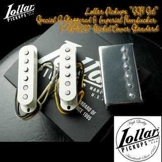 LOLLAR PICKUPSLollar Pickups"SSH Set" Special S Staggered & Imperial Humbucker F-SPACED Nickel Cover Standard