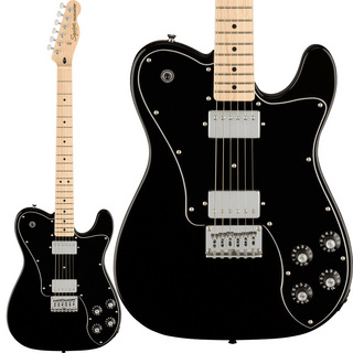 Squier by Fender Affinity Series Telecaster Deluxe Maple Fingerboard Black Pickguard Black エレキギター テレキャスタ