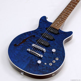 Kz Guitar WorksKz One Semi-Hollow 3S23 T.O.M Transparent Deep Blue "Custom Line"