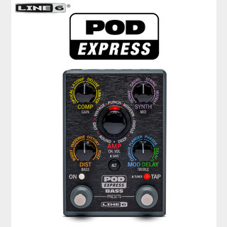 LINE 6 POD Express Bass ベース用 アンプシュミレーター【未展示品】