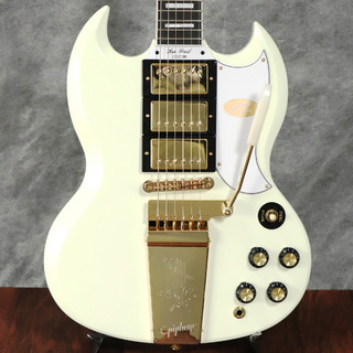 EpiphoneInspired by Gibson Custom / 1963 Les Paul SG Custom with Maestro Vibrola Classic White   【梅田店】