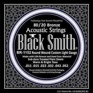 Black Smith 80/20 Bronze BR-1152 Custom Light 011-052 アコギ弦【新宿店】